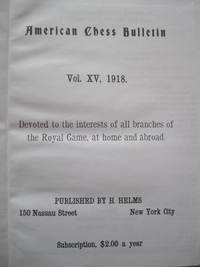 American Chess Bulletin 1918