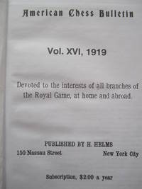 American Chess Bulletin 1919