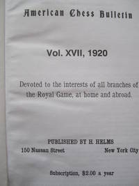 American Chess Bulletin 1920