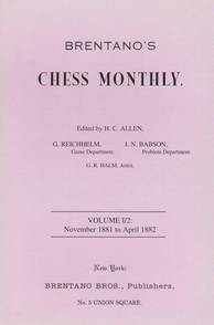 Brentano's Chess Magazine 1881-1882