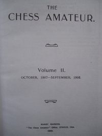 Chess Amateur, Vol. 2