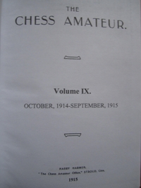 Chess Amateur, Vol. 9