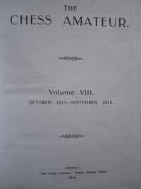 Chess Amateur, Vol. 8