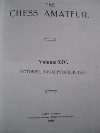 Chess Amateur, Vol. 14