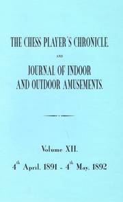 Chess Players Chronicle, ,
