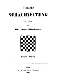 Deutsche Schachzeitung. Edited by Hirsbach
