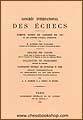 Paris 1867. Congres international des échecs.